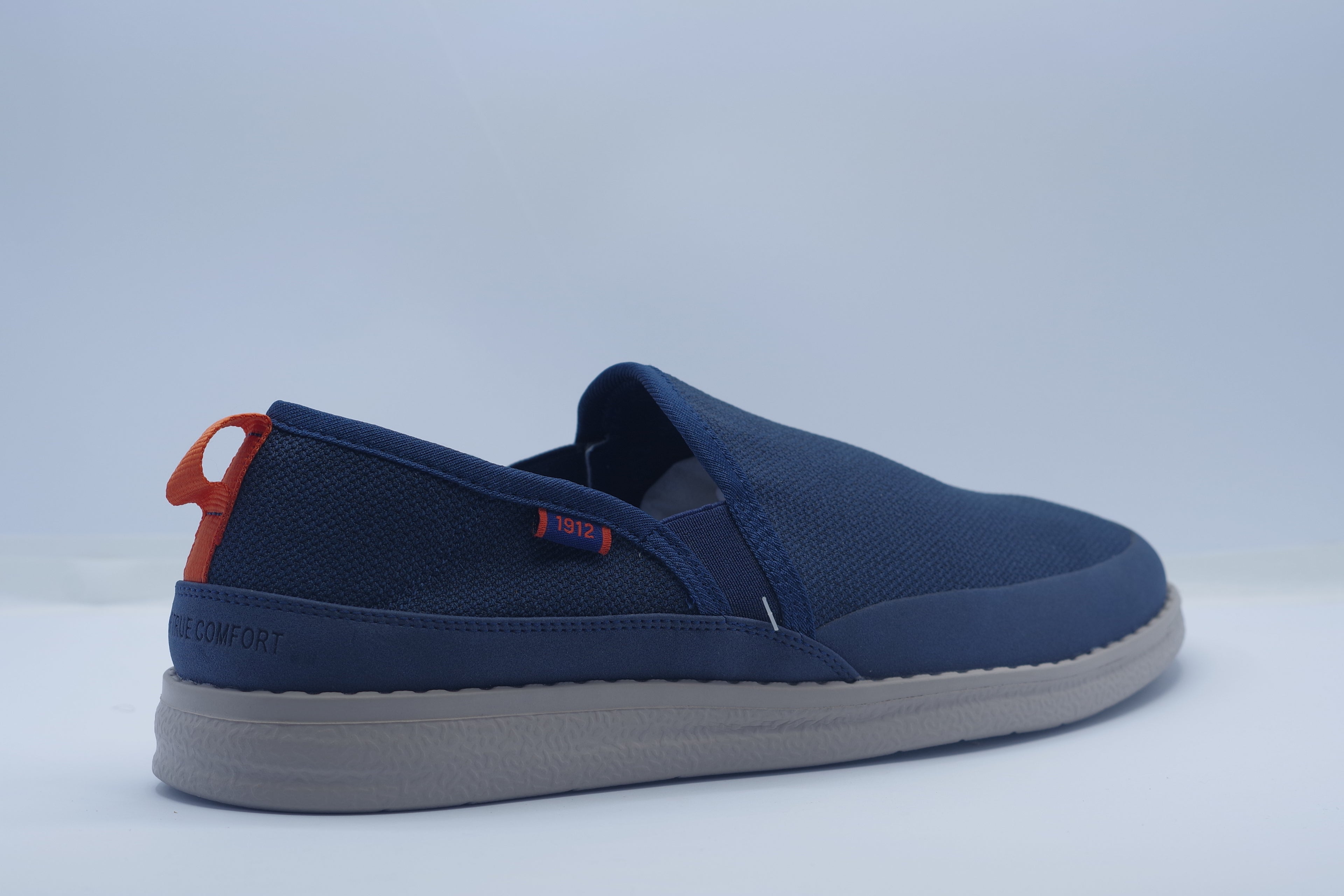 Nunn Bush Brewski Knit Plain Toe Slip-On Lightweight Men’s Shoes – Navy