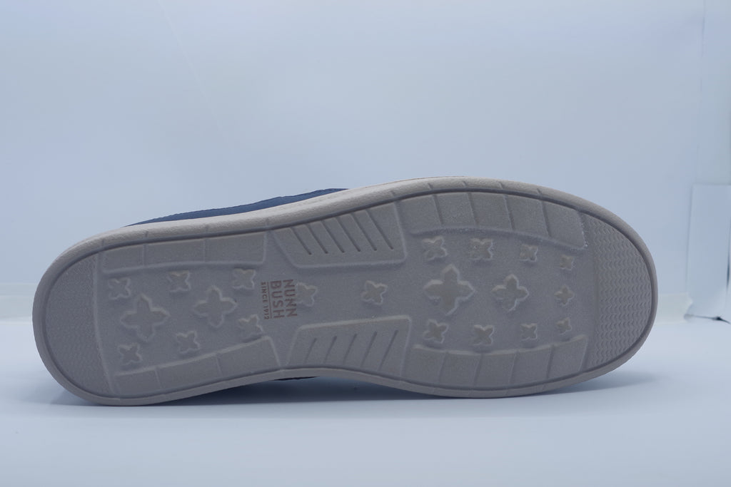 Nunn Bush Brewski Knit Plain Toe Slip-On Lightweight Men’s Shoes – Navy