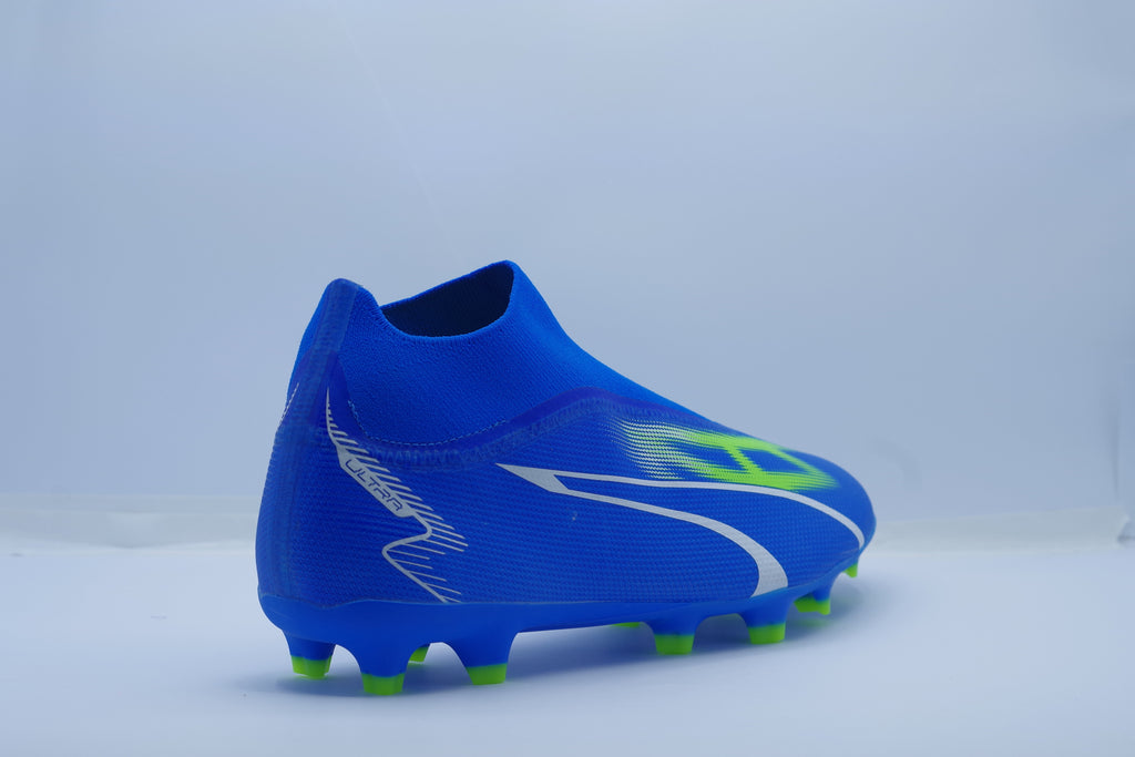 PUMA Ultra Match+ Laceless FG/AG – Ultra Blue/White/Green