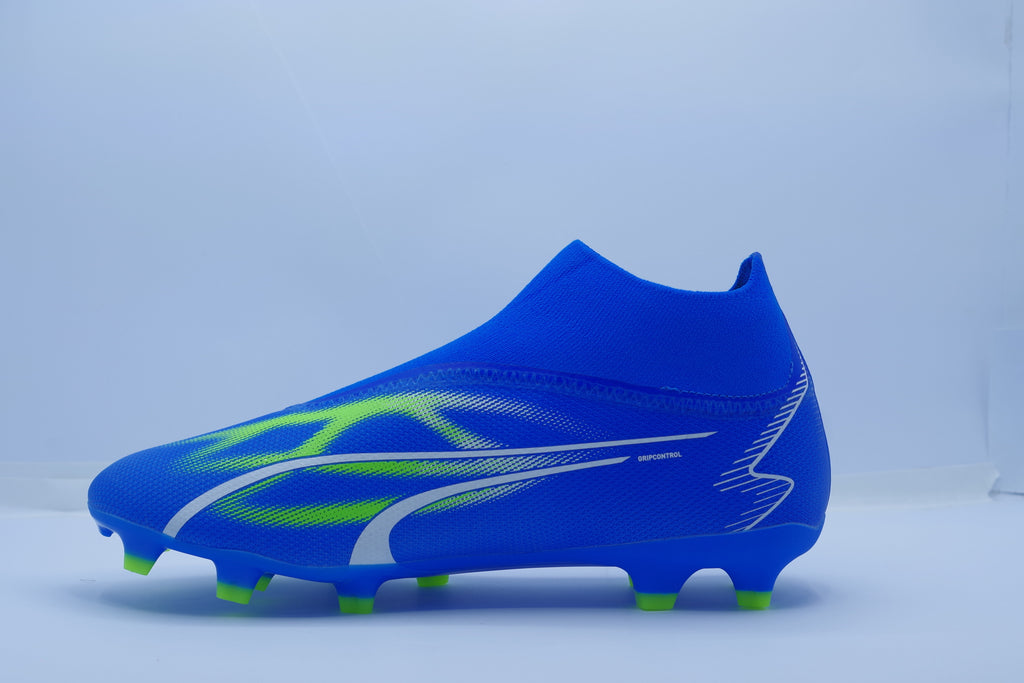 PUMA Ultra Match+ Laceless FG/AG – Ultra Blue/White/Green